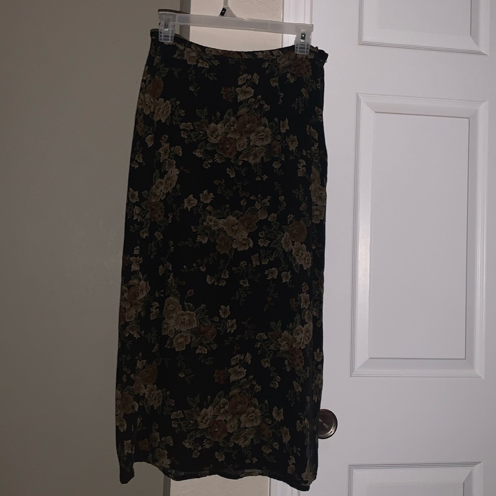 Vintage Black Maxi Skirt Size 10